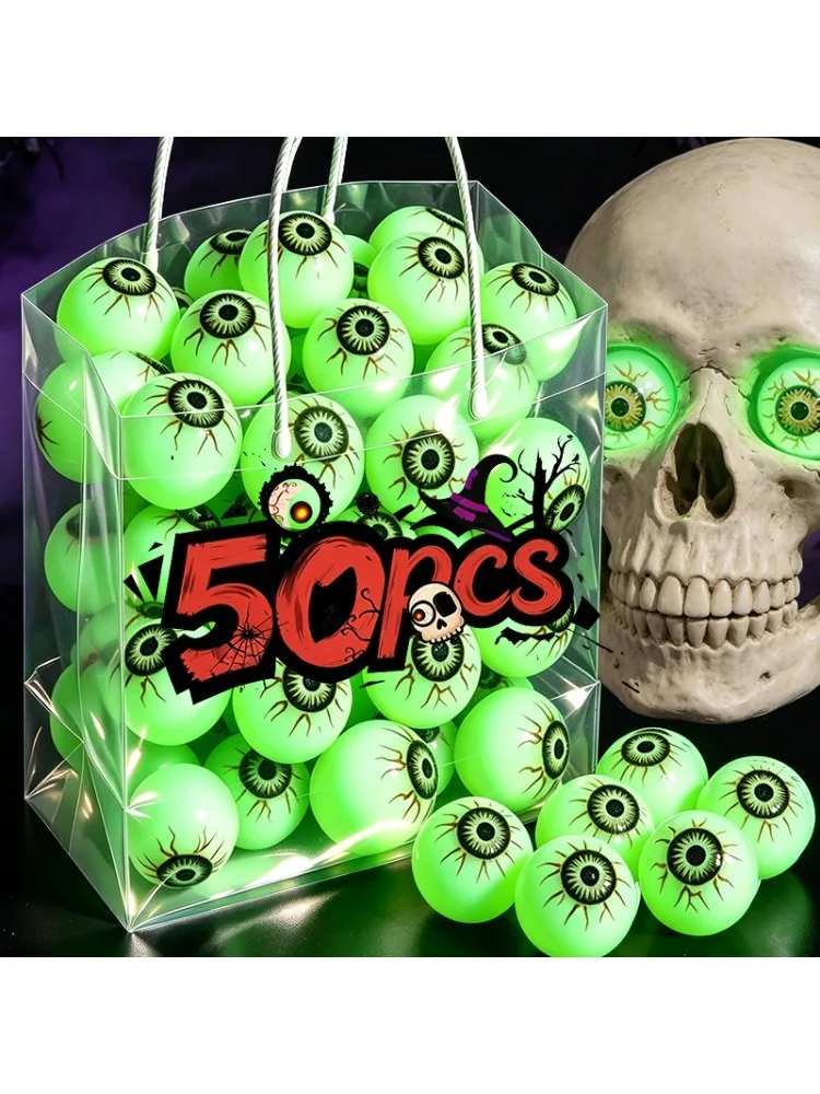 Großhandel Leuchtende Kunstaugen für Halloween, Leuchtende Springbälle, Deko-Requisiten für Hausbar, Party, Spukhaus, Horror-Dekoration