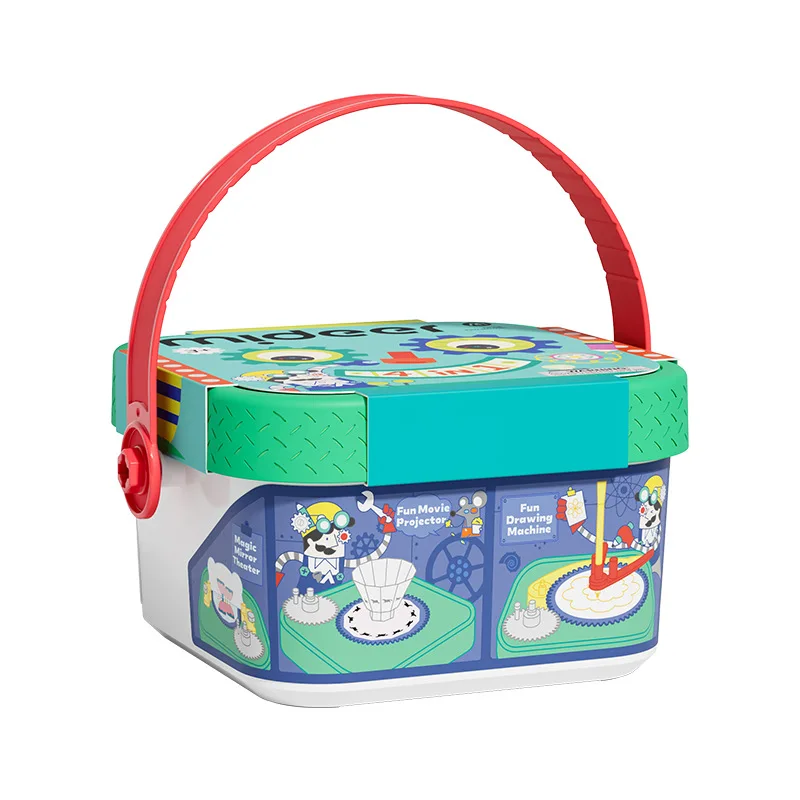 Proyector Mideer 4 en 1, Juego de Exploración STEM, Imagen de Espejo, Persistencia de la Visión, Mezcla de Colores y Dibujo de Curvas, Juguete Educativo