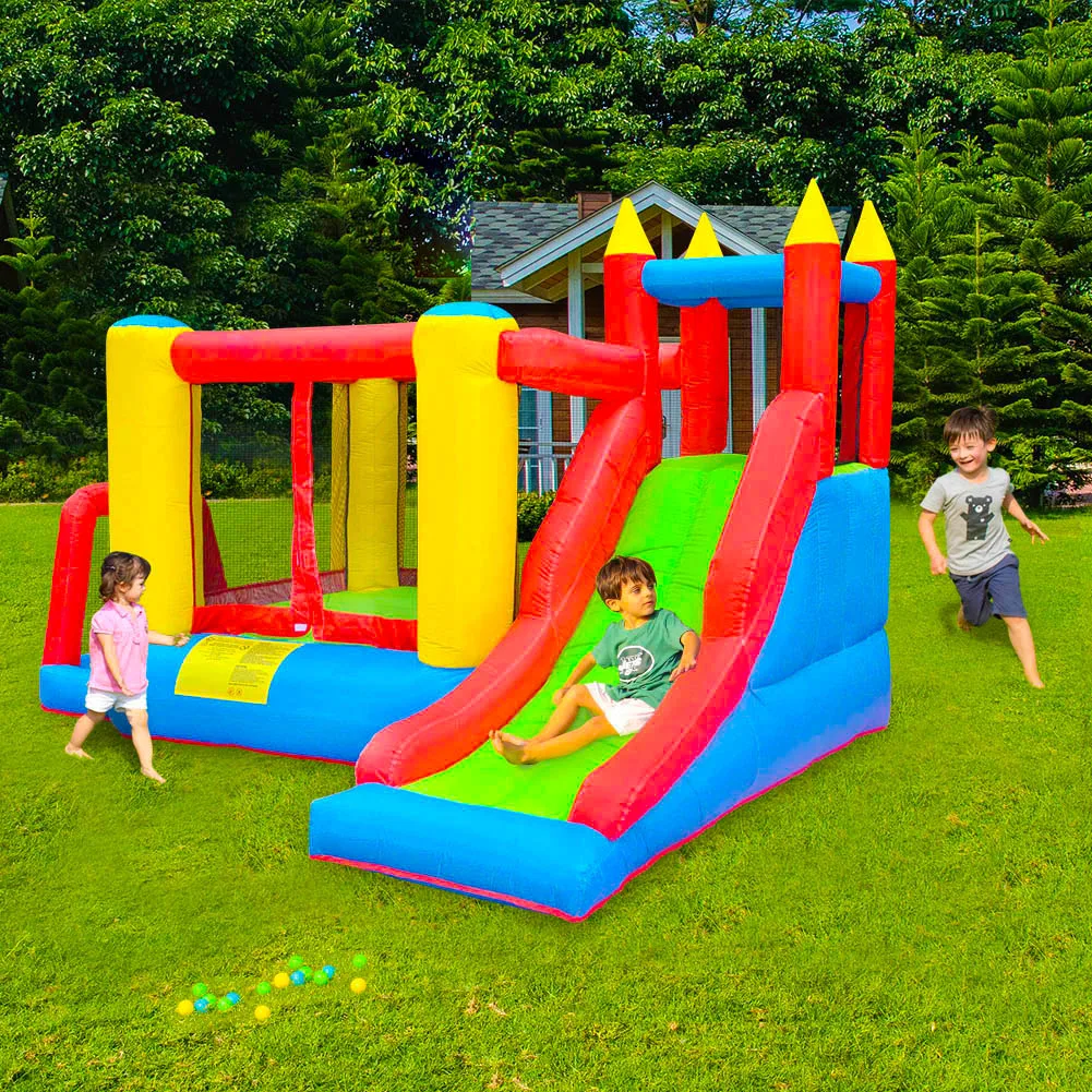 Kinder Heißer Verkauf Langlebig Sicher Indoor und Outdoor Spielzeug Oxford Tuch Aufblasbare Burg Mit Rutsche Bounce Haus für Kinder