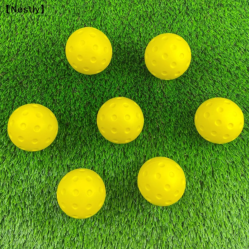 1/3pcs Durable Indoor Pickleball Balls 74mm Training Paddle Ball PU Foam Pickleball Soft Silent For Competition Practice〔Nest〕 view 3