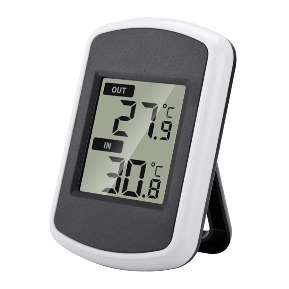 Indoor and Outdoor Wireless Digital Weather Station with Easy to Read LCD for Temperature and Humidity Tracking