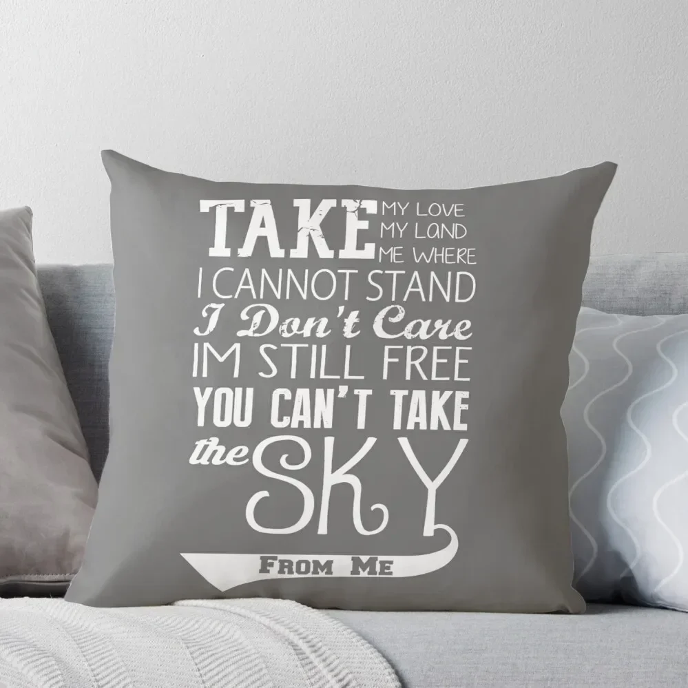 Firefly Theme song quote (white version) Throw Pillow Christmas Pillowcase Pillow Cases Decorative Cushions For Children Pillow