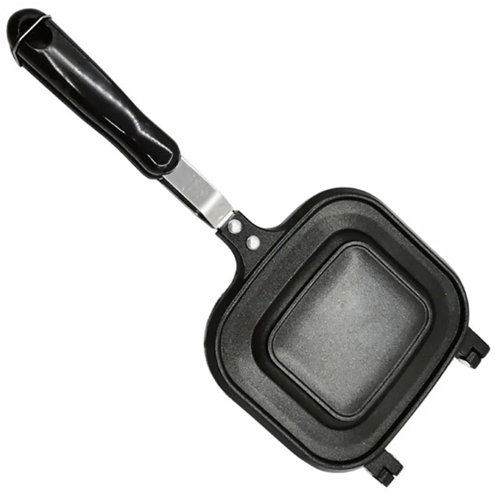 

Double-Sided Non-Stick Sandwich Bread Mold Pan Heat-Resistant Toast Frying Pan for Slow Cooking Eggs Fish