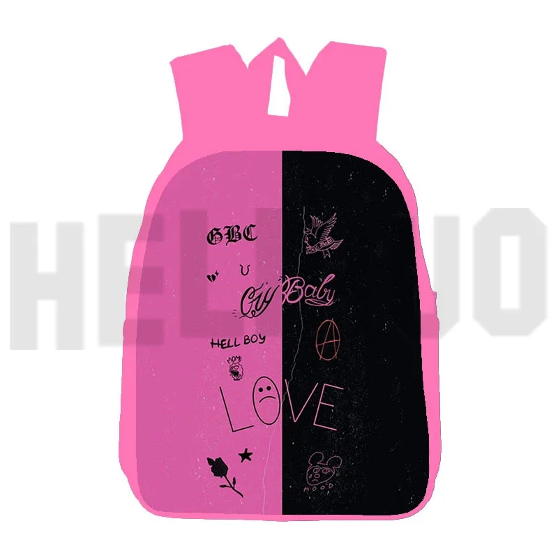 Teens Girls Rapper Lil Peep Cute Backpack Pink Women Travel Mochilas 12/16 Inch Casual Sport Bag 3D Print Lil Peep School Bags