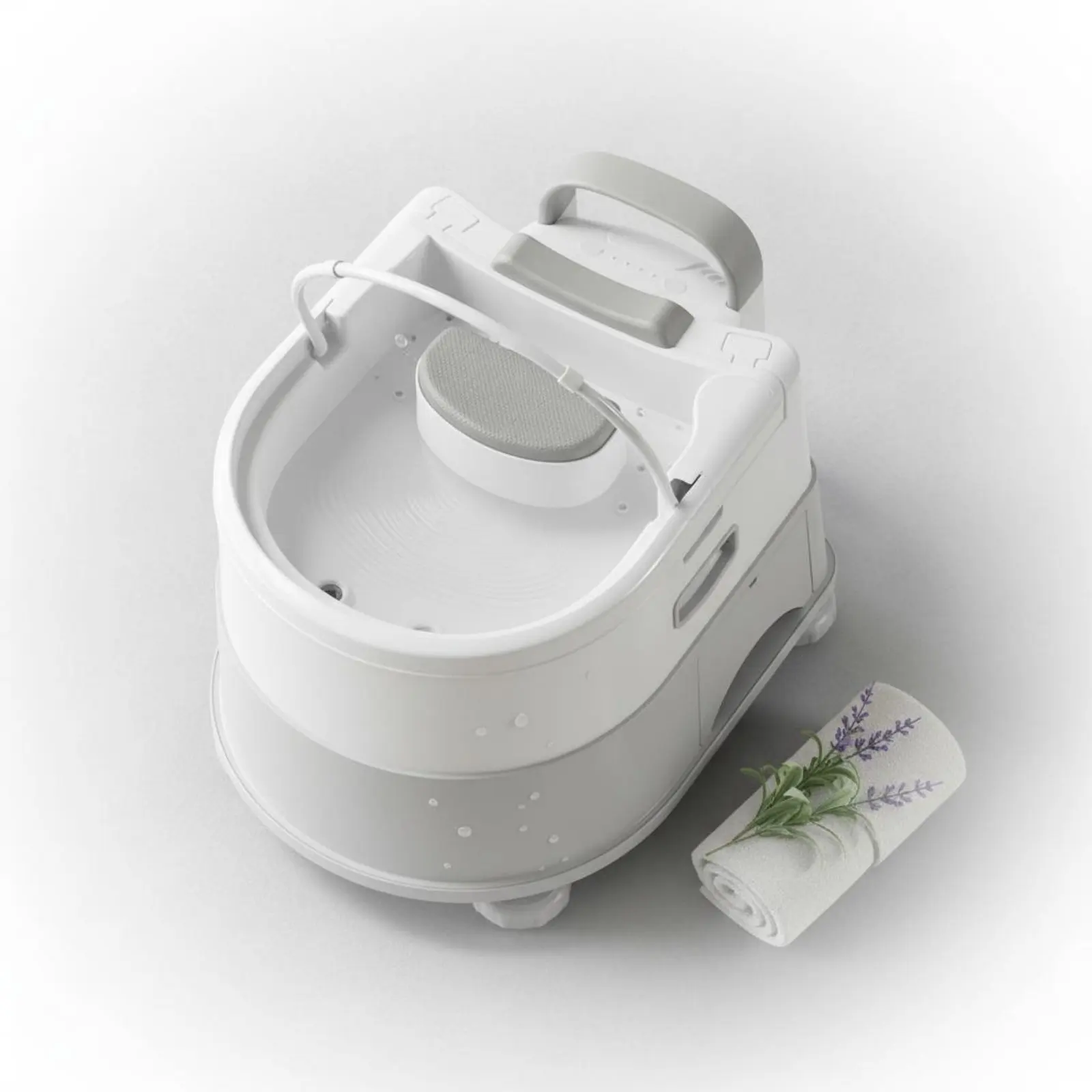 

Lie-Flat Hair Washing Station Head Spa Experience Portable Shampoo Basin Mobile Shampoo Bowl with Wheels for Bedridden Patients