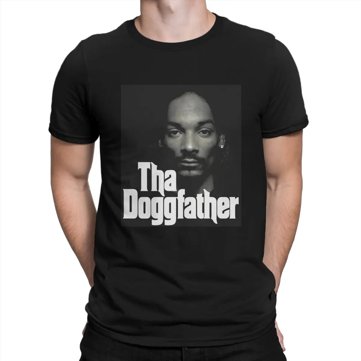 Tha Dogfather Man's TShirt Rap singer Cordozar Calvin Broadus Jr Crewneck Tops 100% Cotton T Shirt Humor Top Quality Birthday