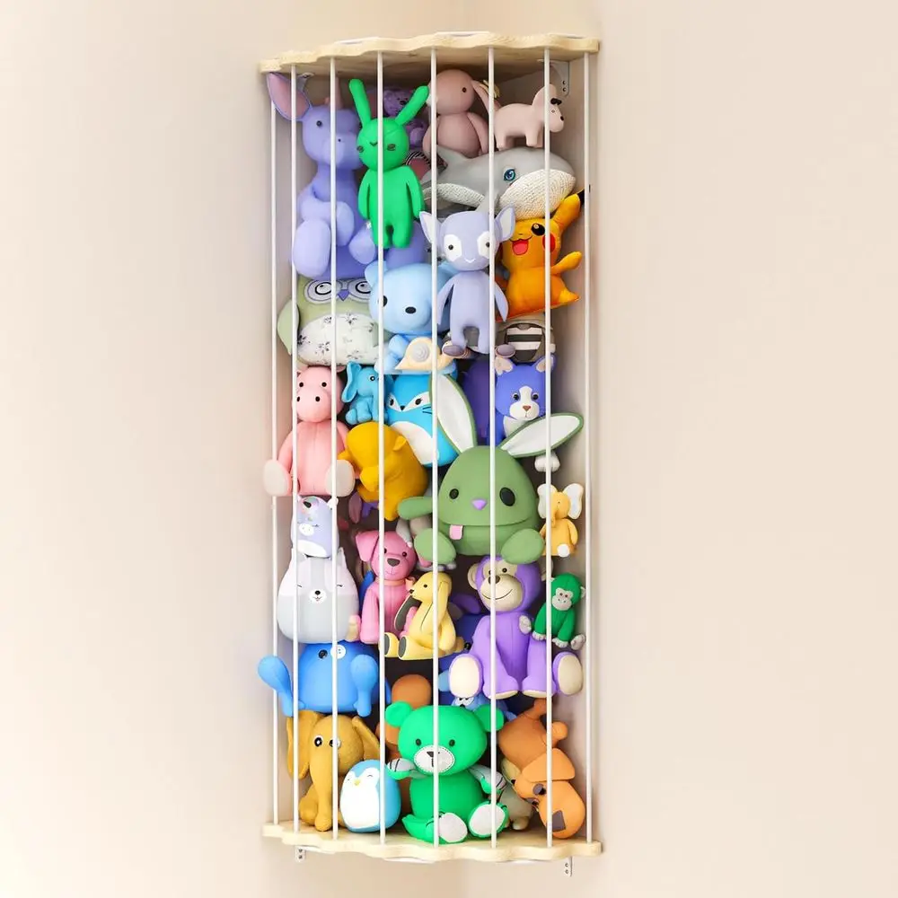 

Хранение чучел животных, настенный держатель для чучел животных с рисунком лунной звезды и зоопарка, плюшевые игрушки из дерева с регулируемой высотой Stora