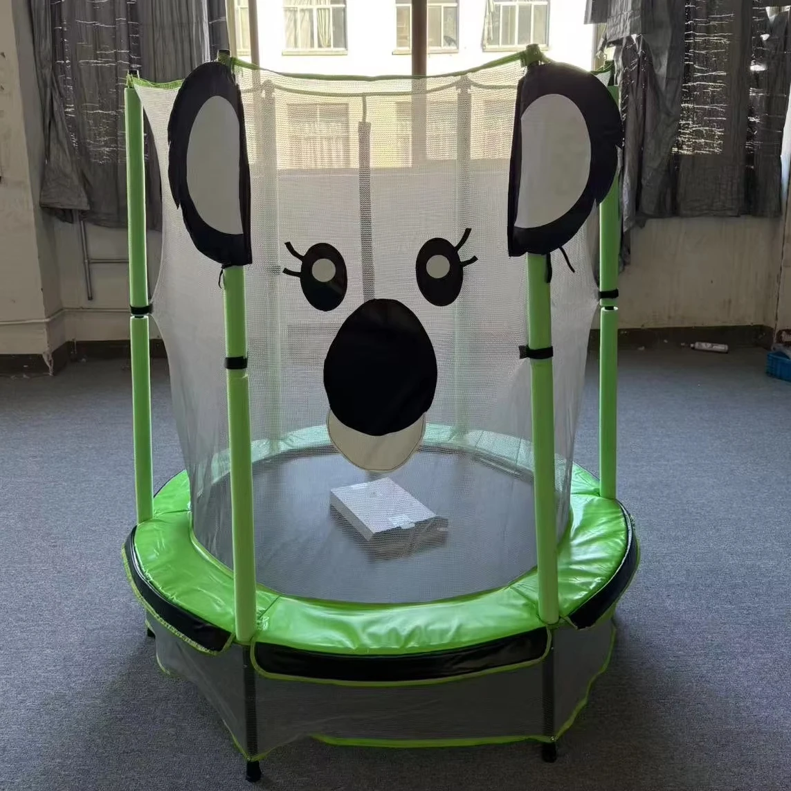 Gymnastic Indoor Jumping Bed Outdoor Kids and Adult Exercise Fitness  Mini Trampoline with  Animal Pattern