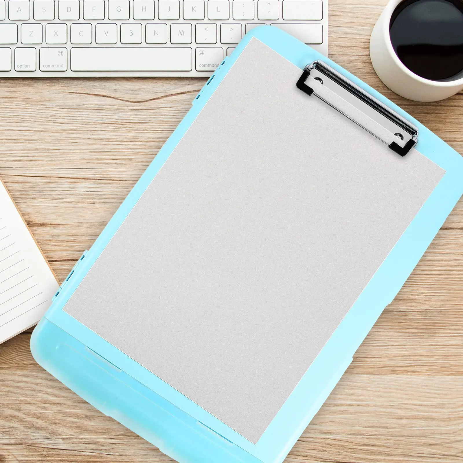 A4 File Waterproof Writing Clipboard Writing Pad Memo Clip Board Clips Test Paper Storage Organizer Office School Supplies