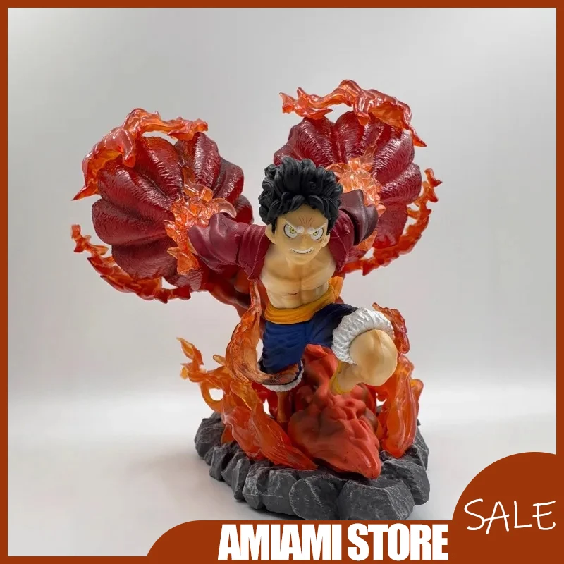 

20 см One Piece Three Major Combatants, первое издание, статуя Гризли Магнум Луффи с кулаками Ники, ограниченная аниме-модель, игрушки, подарки