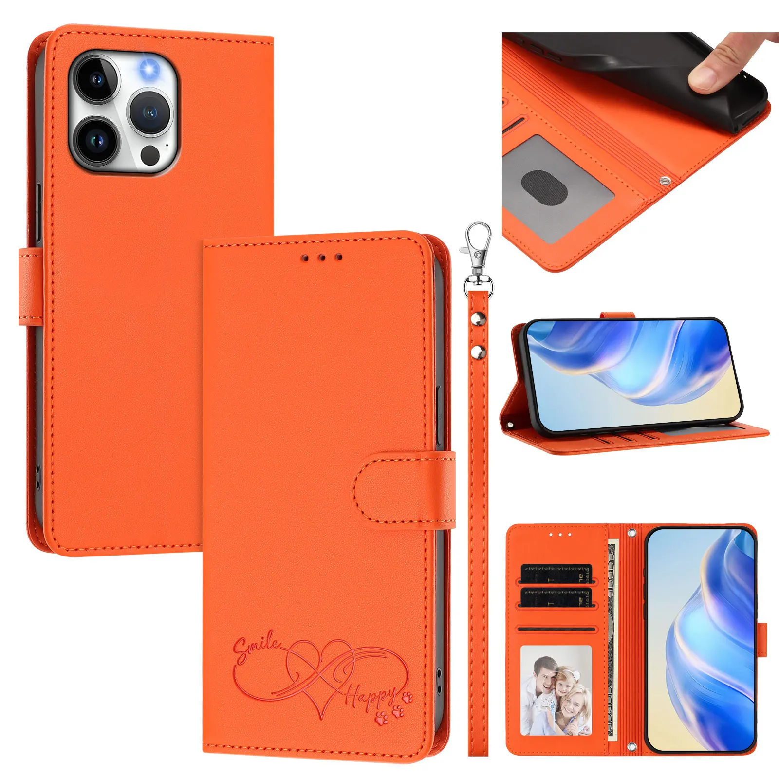 Leather Wallet Flip Case for ZTE nubia Air Neo 3 GT Z70S Z70 Z60 Ultra Music 2 Axon 40 60 Lite se Redmagic 10 Air Pro + Focus view 5