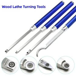 Carbide Tipped Wood Lathe Turning Tools Lathe Rougher Finisher Detailer Swan Neck Hollower Wood Lathe Tools