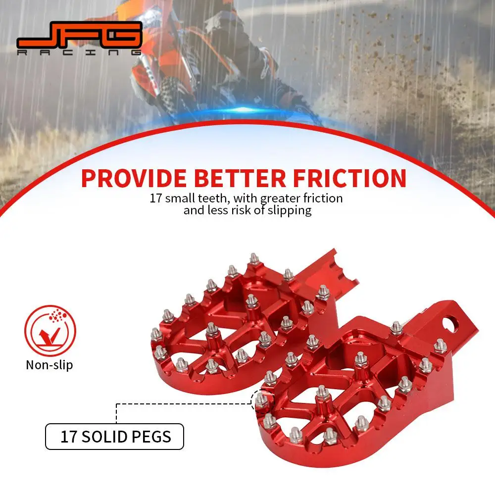 Reposapiés Universal CNC colorido para motocicleta, clavijas para HONDA CRF XR 50 70 110 M2R SDG DHZ SSR KAYO Pit Bike