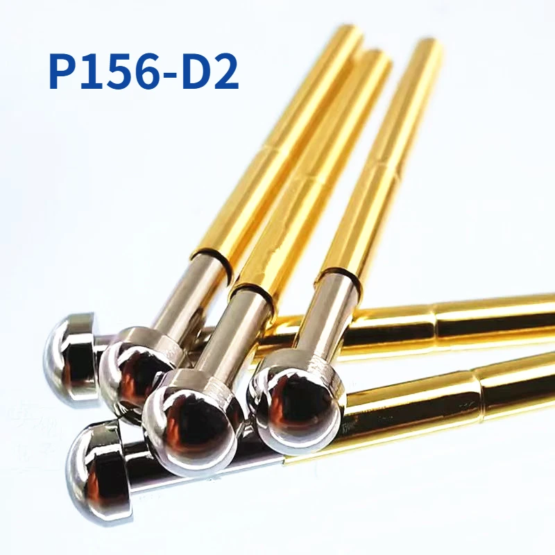 100PCS/Pack P156-D2 Large Round Head Spring Test Pin Outer Diameter 2.36mm Length 33.35mm PCB Pogo Pin