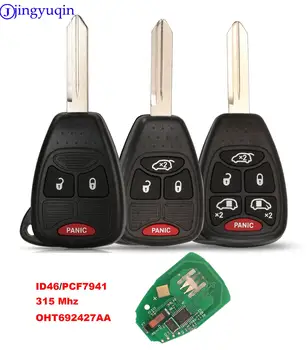 Jingyuqin Chiave telecomando per auto PCF7941/ID46 Chip OHT 692427 AA Per Chrysler 200/300/300c PT Cruiser Sebring per Dodge RAM Per JEEP