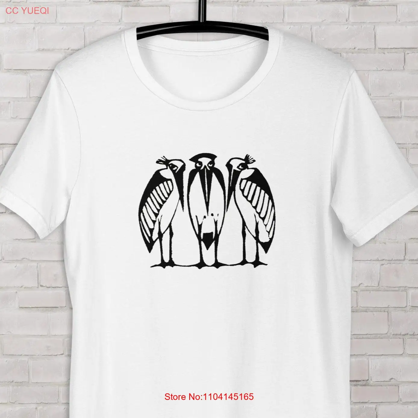 Birds Maraboou T shirt Three Marabou 1892 print by Gerrit Willem Dijsselhof vintage graphic picture Art Nouveau