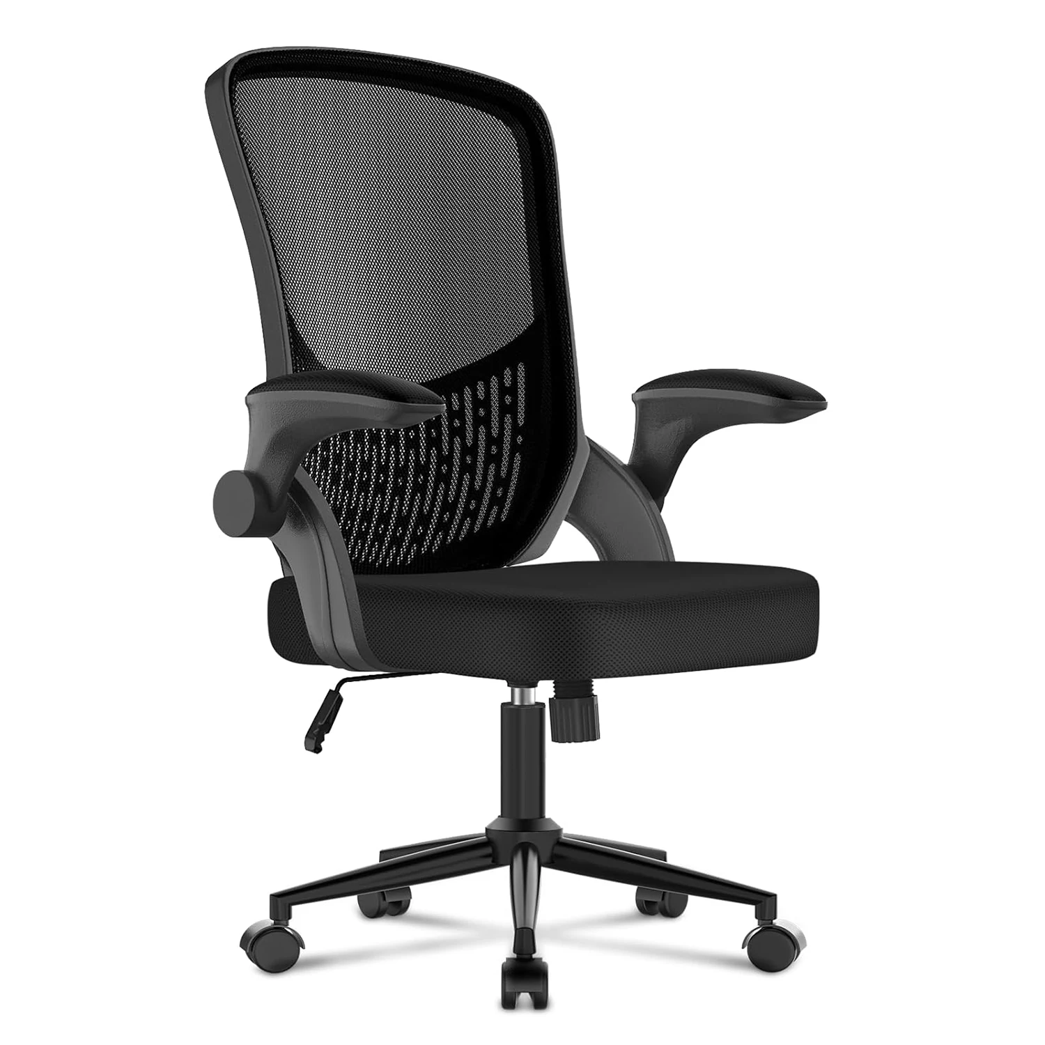 naspaluro Ergonomic Office Chair Gaming Chairs 3D Lumbar Support, Flip-up Armrests Mesh Chair with Metal Claws Home Office Chair