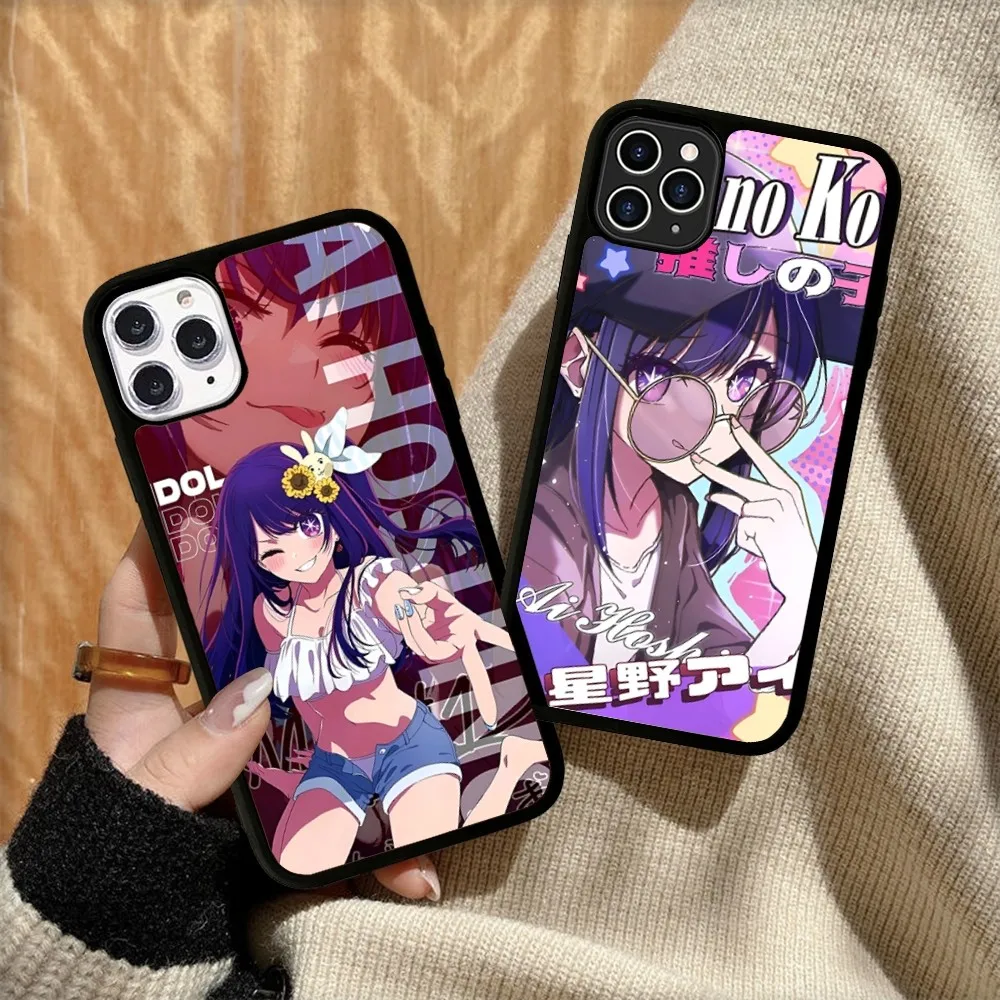 Anime Oshi No Ko Phone Case Silicone PC+TPU For For IPhone 11 12 13 14 15 16 Plus Pro Max Cover