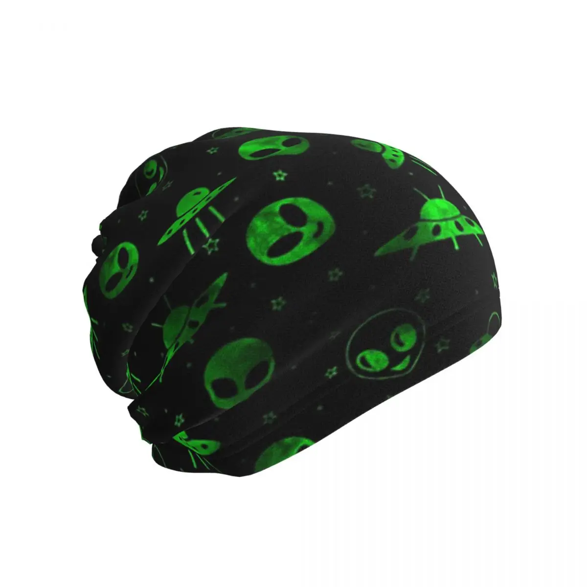 Aliens And UFOs Pattern Bandana Neck Gaiter Printed Wrap Scarf Outdoor Sports Balaclava Unisex Adult Breathable