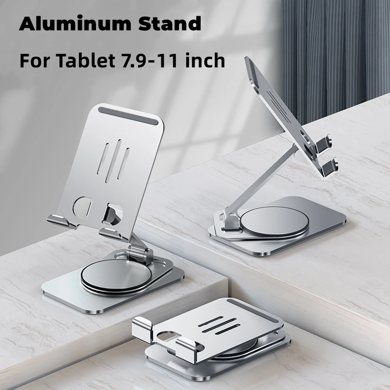 Foldable Aluminum Tablet Stand Holder For iPad Pro 11 10th 10.2 7th 8th 9th Gen Xiaomi Pad Samsung Tab Ultrathin Tablet Bracket