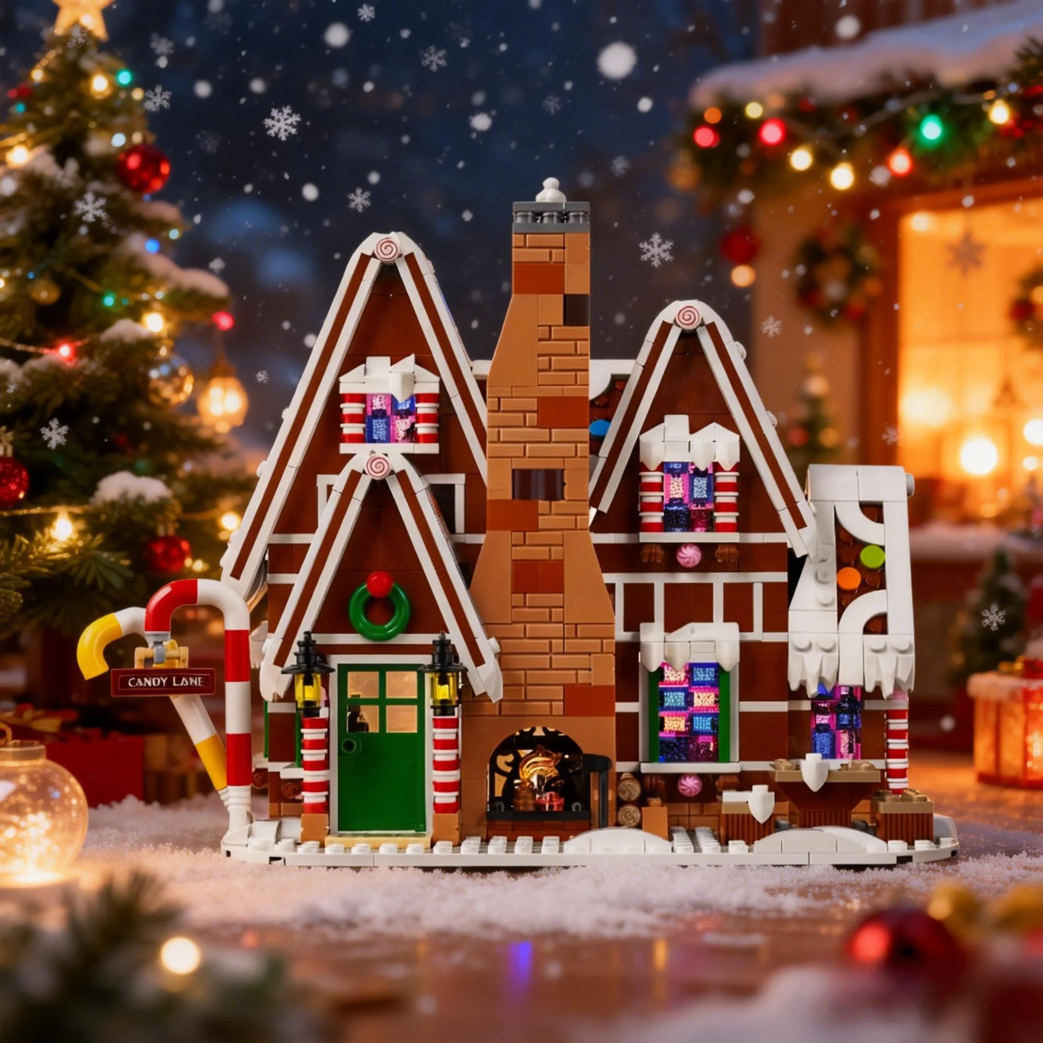 

Горячие предложения: 1477 деталей, совместимые с 10267, конструктор «Пряничный домик», модель из строительных блоков для сборки, подарок для детей на день рождения и Рождество