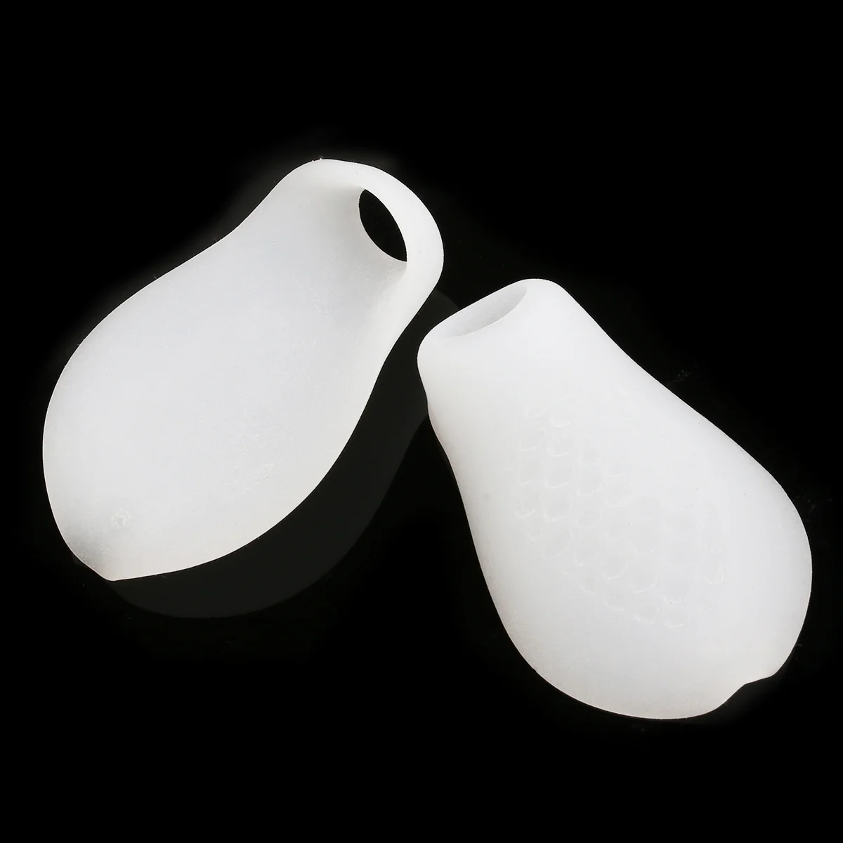 Pair of Gel Bunion Protectors Toe Separators Straighters Spreaders Correctors for (White)