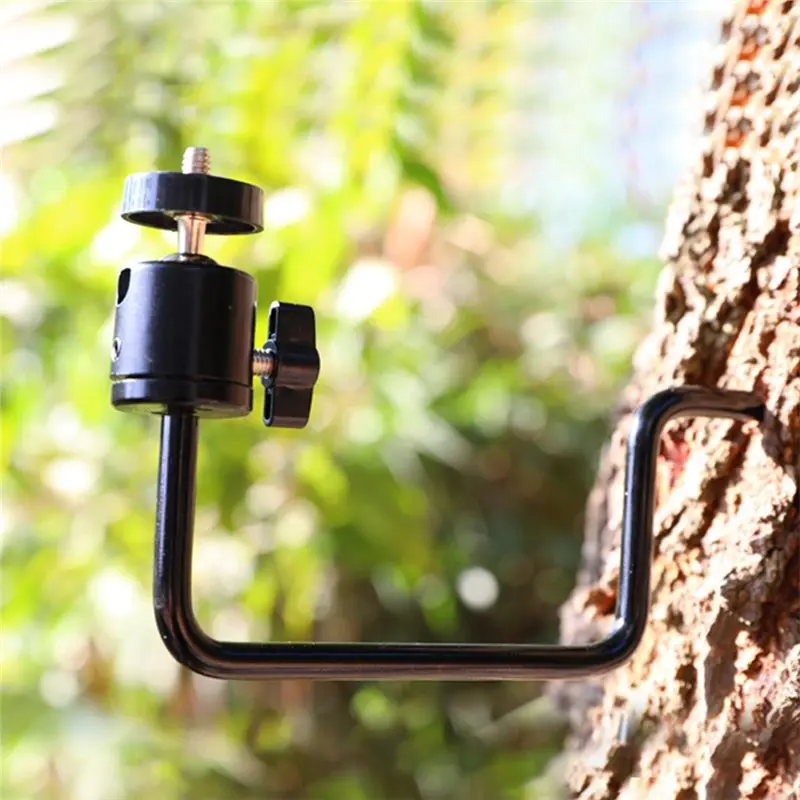 Adjustable Tree Stand Screw M5 1/4 Inch Scouting Trail Camera Mount Holder For Solar Panel Night Vision-Y41A