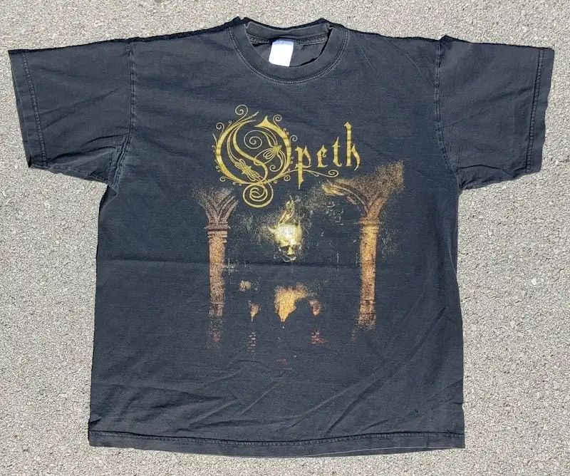 Vtg 2005 Opeth Swedish Metal Band Fan T Shirt Size L