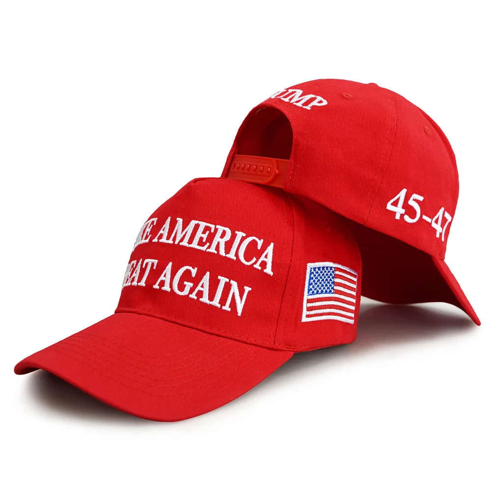 สินค้าของโดนัลด์ ทรัมป์ 2024 หมวกทรัคเกอร์อเมริกัน MAGA Make America Great Again, KAG 45-47, หมวกเบสบอลธงชาติสหรัฐฯ