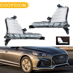 Car DRL Headlight Front Fog Lamp Fog Llights Daytime Driving Light Driving Lamp Foglight For HYUNDAI SONATA 2018 2019 Assembly