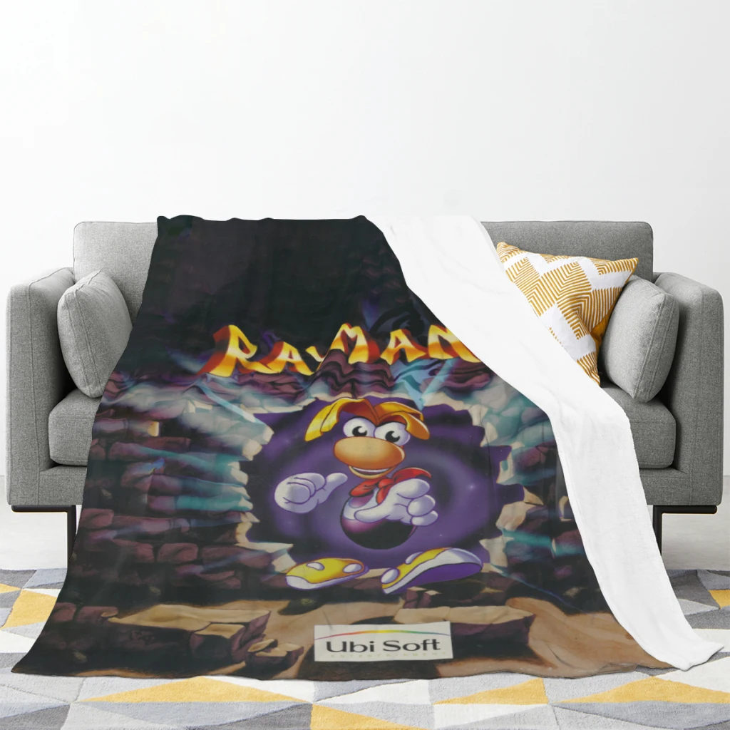 New-Arrive-Cartoon-Rayman-Legends-Adventures-Game-Print Comfortable Flanne Blanket Fluffy Soft Bedroom Decor Sofa Blankets