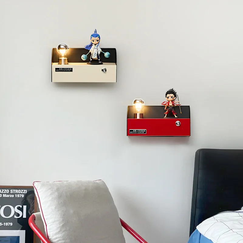 Can be placed without wiring wall lamp, living room next to sofa, bedroom bedside with plug-in wire, high-end ambient lamp