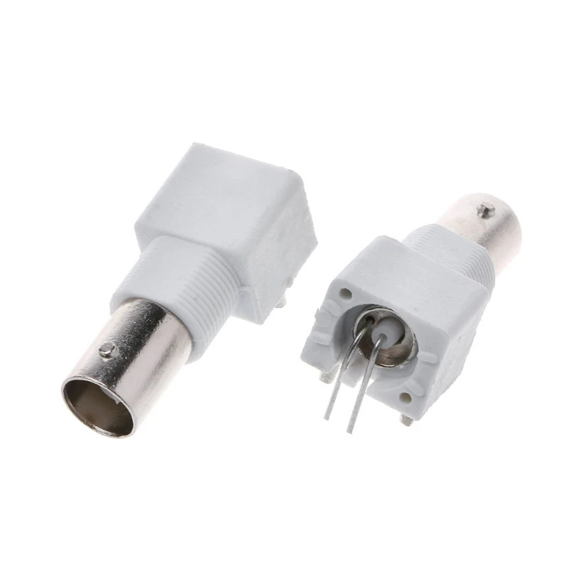 2022 New 10x PC Board PCB Mount Right Angle BNC Female Jack With Bulkhead Connector