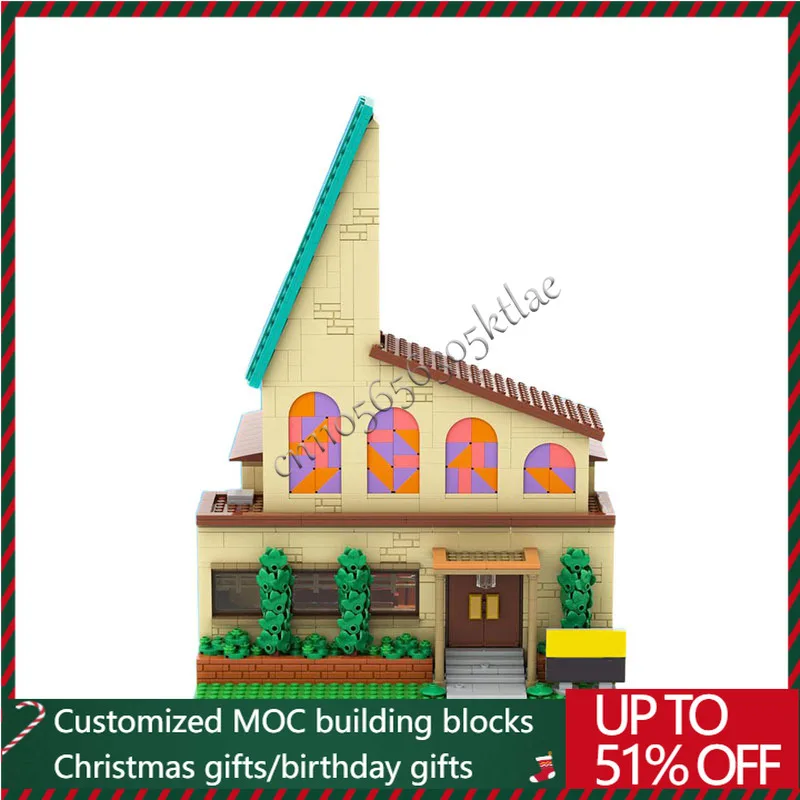 

1891 PCS MOC Medieval City House Anime Modular Set Retro Church Construction Sets Building Block Model Toys Adults Assembly Gift
