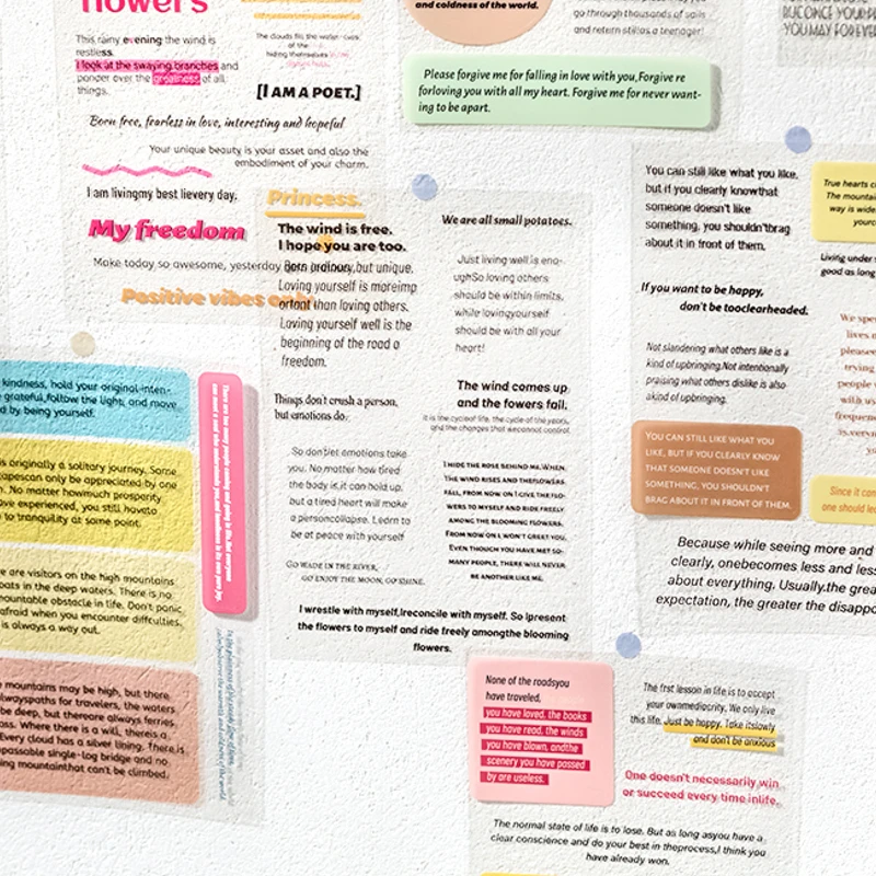 2 نمط 20 قطعة/كتاب مادة الحيوانات الأليفة الإنجليزية كتاب ملصقات DIY بها بنفسك كتيب المغلف ختم ملصقات جراب هاتف سجل القصاصات إطار صور مذكرات