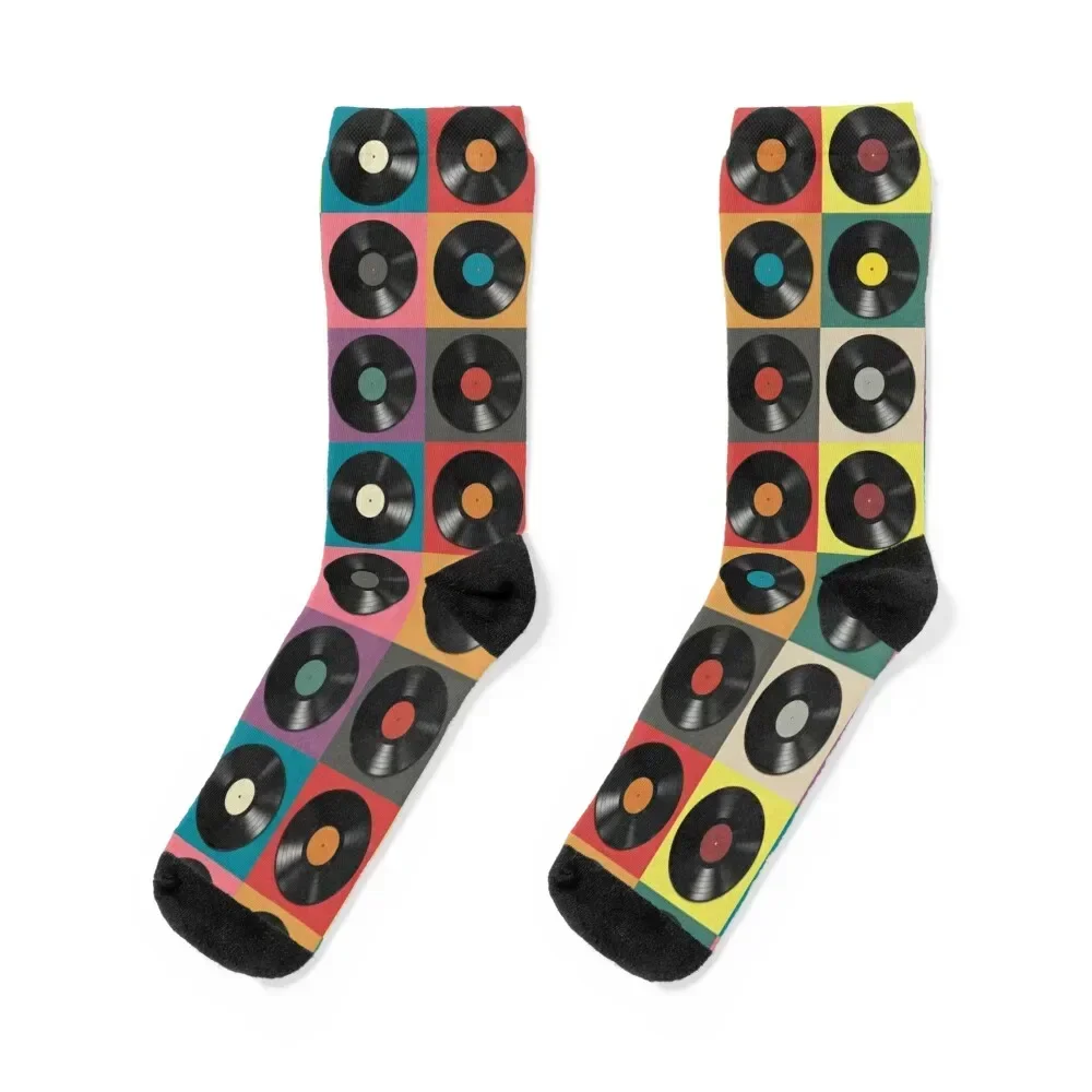 Vinyl Record Socks Stockings Toe sports new in's New year's Designer Man Socks Women's