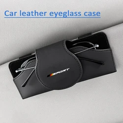 Occhiali da vista in pelle occhiali da sole supporti per visiera parasole per auto per Audi BMW Mercedes Benz per VW Ford Organizer Box