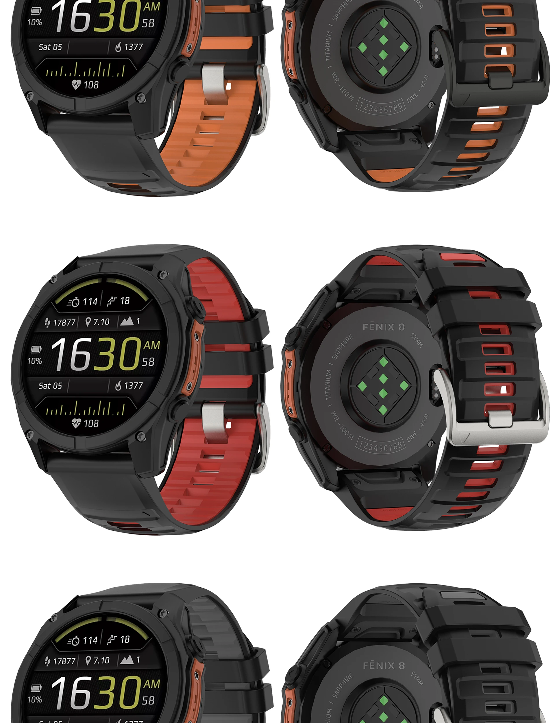 Für Fenix 8 47mm 51mm Uhrenarmband 22 26mm QuickFit Armband für Garmin Fenix 8 7 7X Pro 6 6X Pro 5 5X 965 955 Epix Pro Gen2 Armband – Detail 6