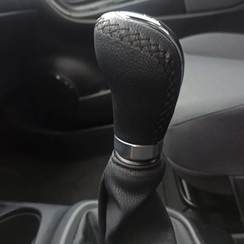 5 Speed Leather Red Stitch Gear Shift Knob Universal Car Gear Stick Shift Knob Lever Manual Transmission M8 M10 M11 M12