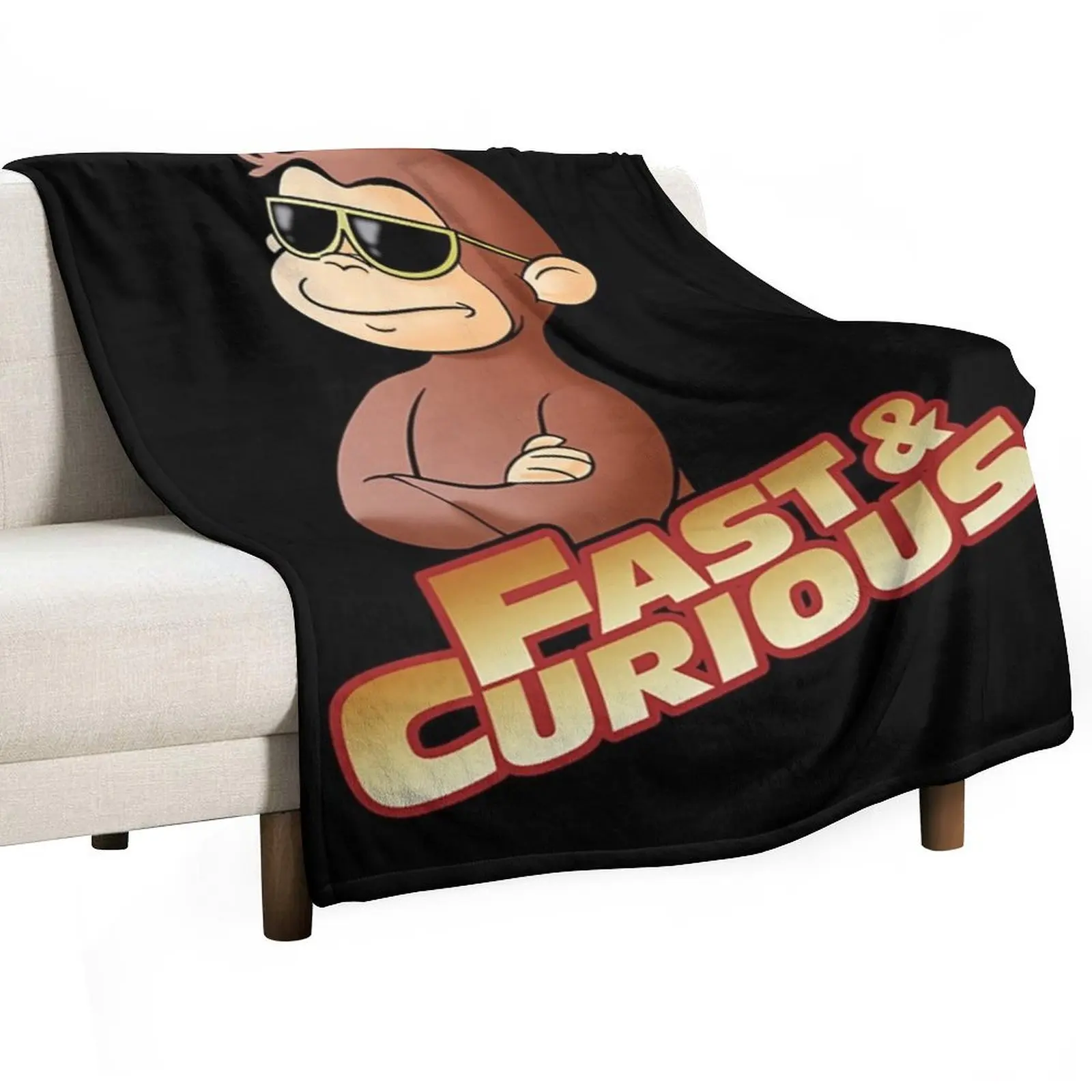 

Curious George T-ShirtFAST AND CURIOUS V2 Throw Blanket Warm Throw Blanket Gift for Anniversary