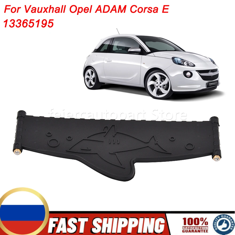 Flexible Black Centre Console Cup Holder Mat with Shark Graphic OEM 13365195 For Vauxhall Opel ADAM Corsa E Easy Installation