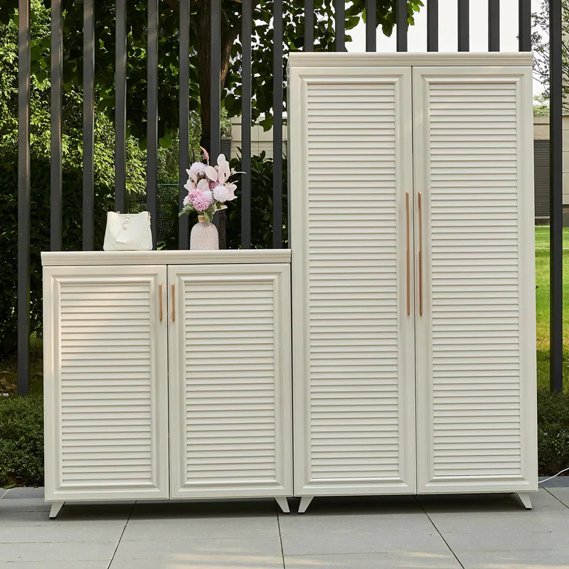 Balcony rainproof and rust-free aluminum alloy locker, courtyard storage, cleaning, open-air tool cabinet