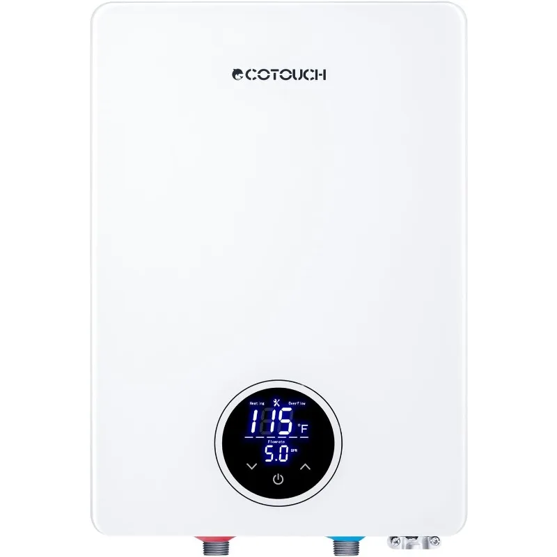 Electric Tankless Water Heater,ECOTOUCH 27kW Demand Hot Water Heater Electric 240V Instant Tankless Hot Water Heater Point Use