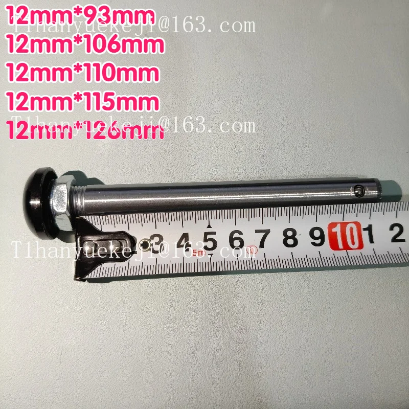 12mmx93/110/115/126mm， Quick Release Wheelchair Axle Pin, Replacement Rear Wheel Axle for Wheelchair & Walker Accessories