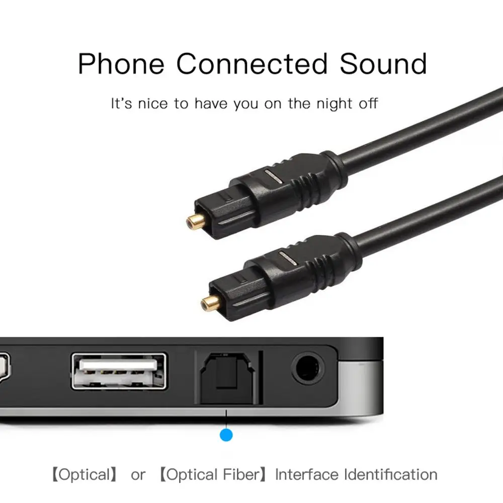 Stable Gold Plated Plug CD DVD SPDIF Cable Optical Fiber Audio Cable Toslink Digital For Xbox 360 PS3