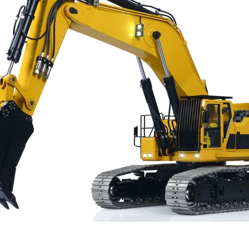 1:12 55KG Schwerlast-RC-Hydraulikbagger 1/12 395F Ferngesteuerter Kettenbagger aus Metall mit Bürstenlosem Motor und Doppelpumpensystem