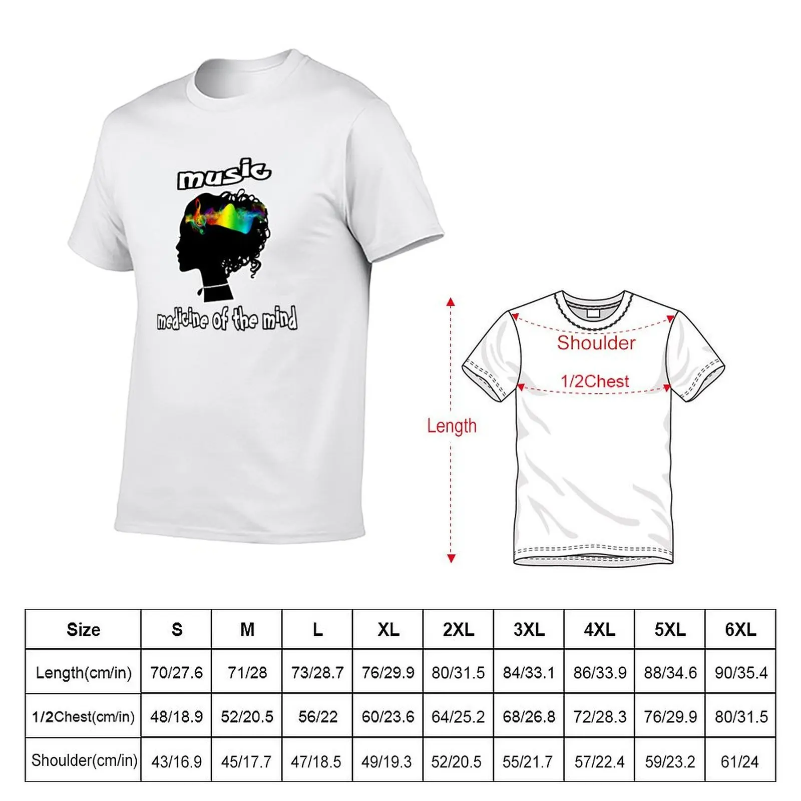 music, medicine of the mind T-Shirt t shirts for man cotton funny t shirts man T-Shirt