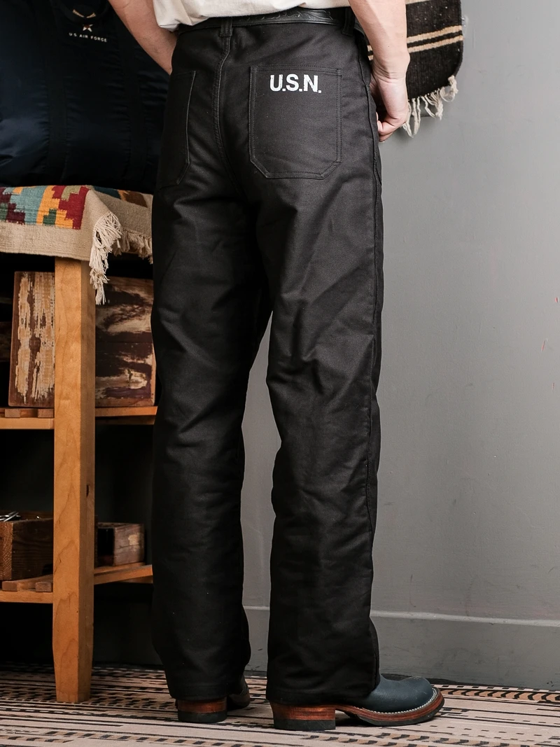 Thickened Cotton USN McCoy Version N1 Deck Pants Classic Replication Warm Casual Trousers Straight Leg Anti-Wrinkle Fashion U...