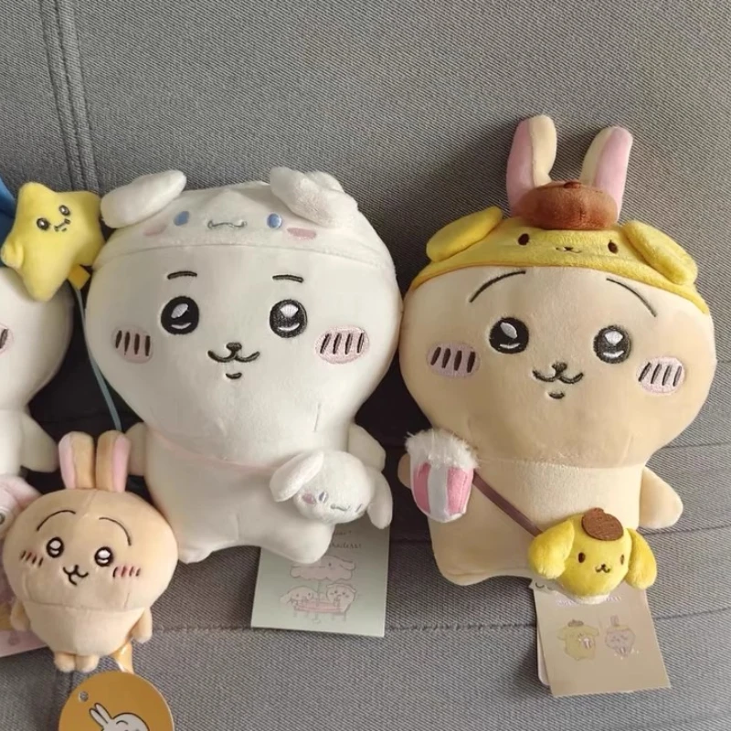 Anime Chiikawa, muñeco de peluche suave de dibujos animados, almohada, cojín para dormitorio, juguete para dormir para niños, regalos de cumpleaños