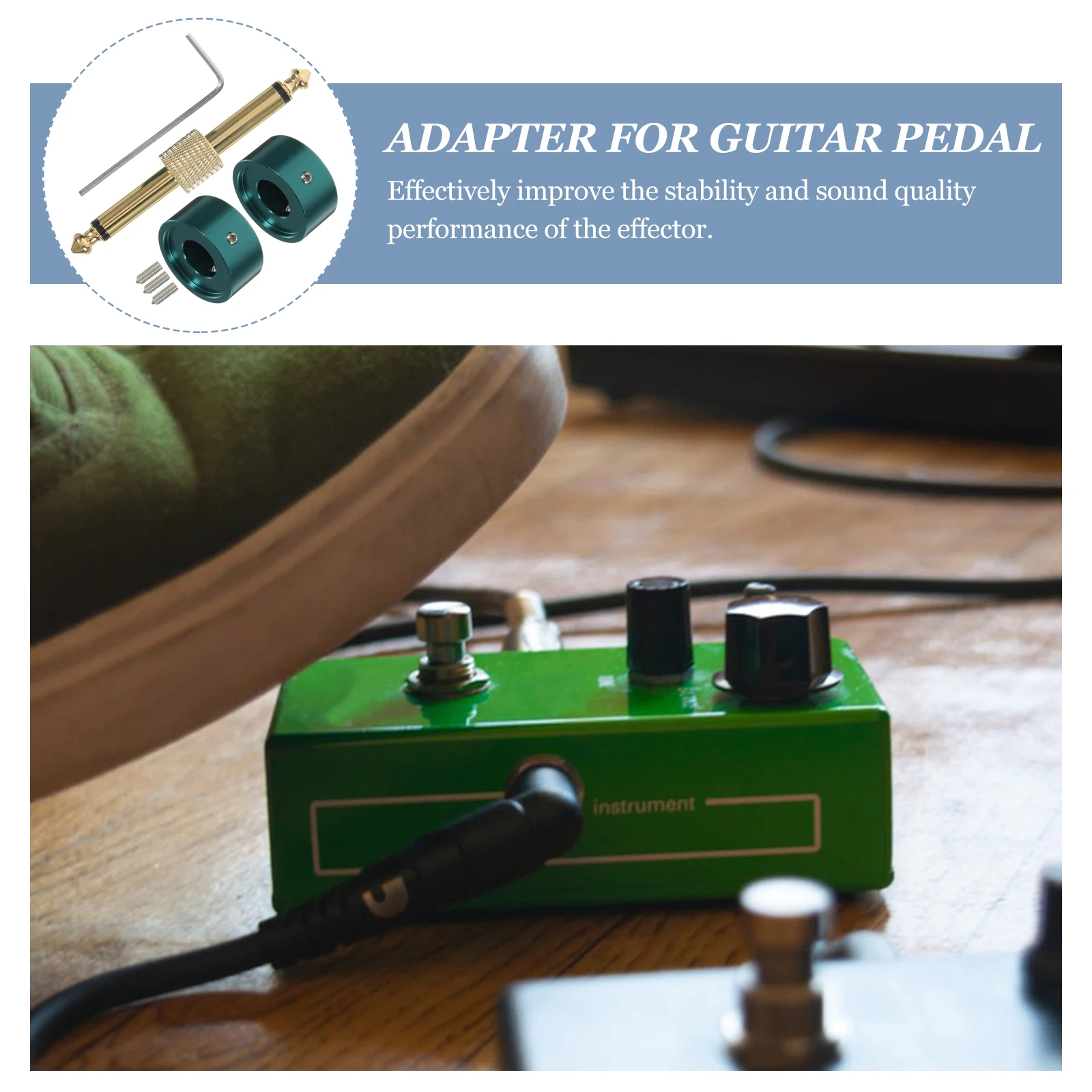 

Metal Guitar Pedal Accessories Set Caps Screws Adapter Wrench For Effects Pedals Electric Guitar Button Cover Footswitch Topper